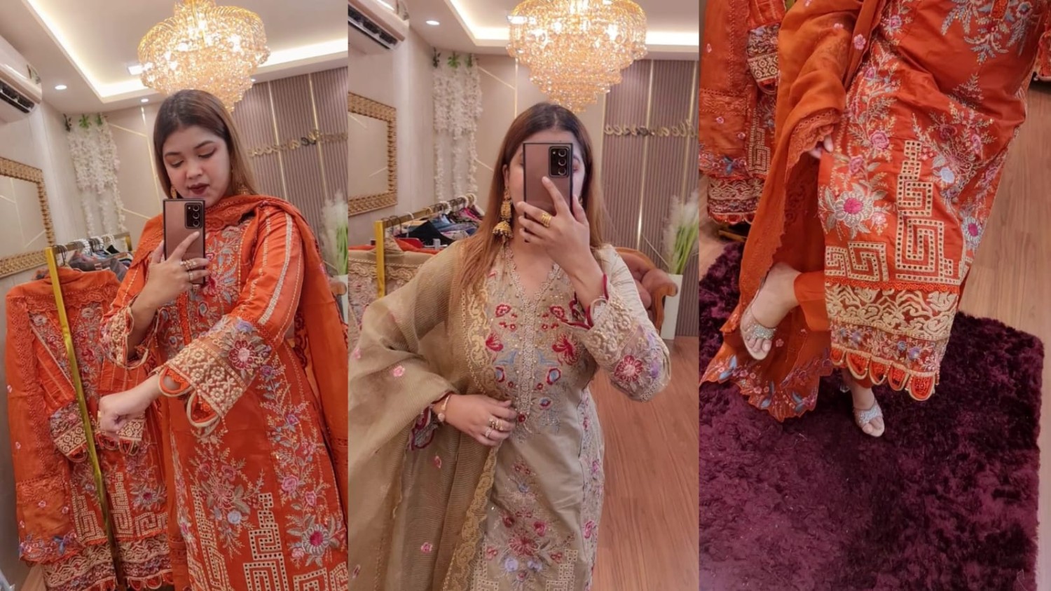 Exclusive embroidery work