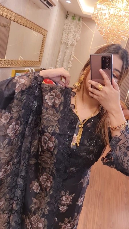 HN Flower Print (black)